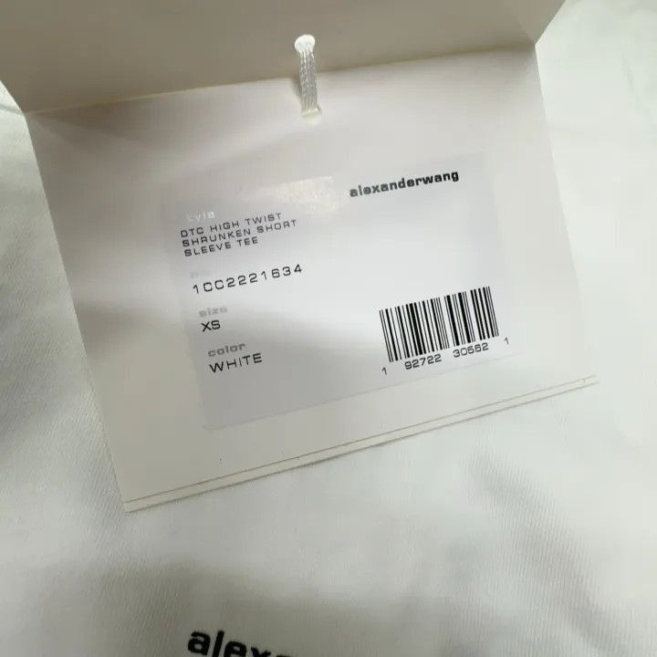 Alexander Wang Alexander Wang White Graphic Short Sleeve T-Shirt - Size XS / US 0-2 / IT 36-38 - 7 Thumbnail