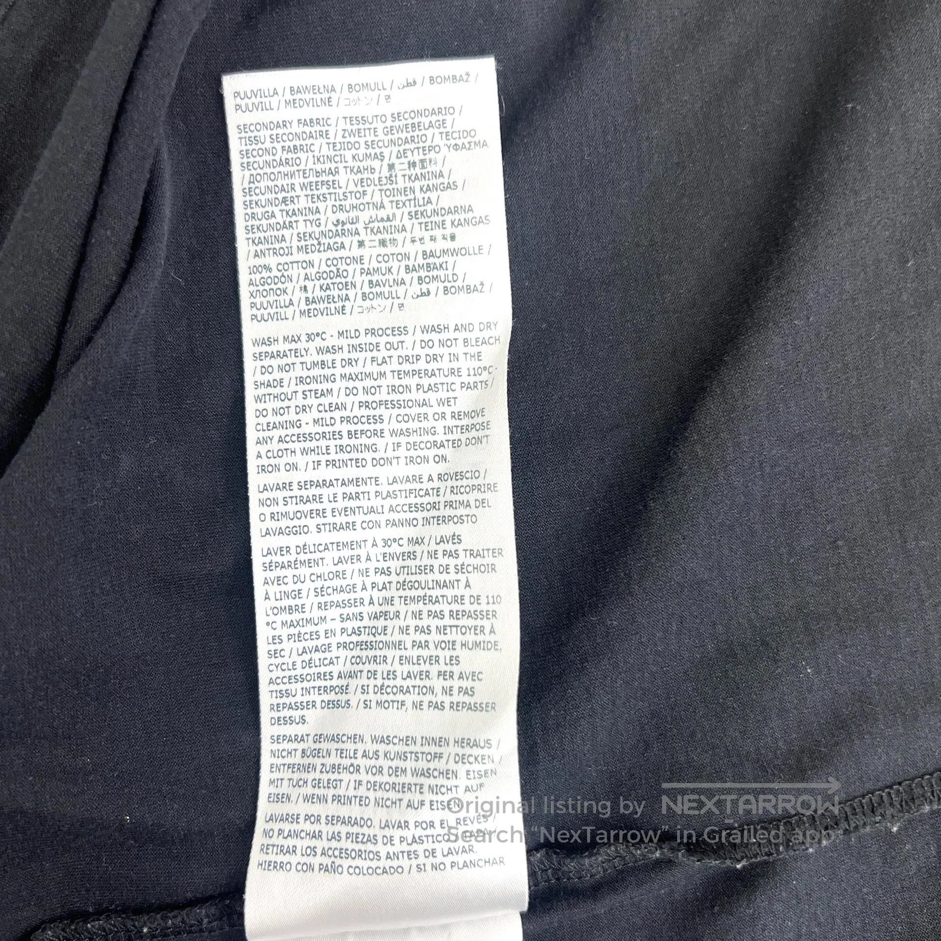 Maison Margiela Maison Margiela Black Digital Print Cotton Round Neck Shor Size US XL / EU 56 / 4 - 8 Thumbnail