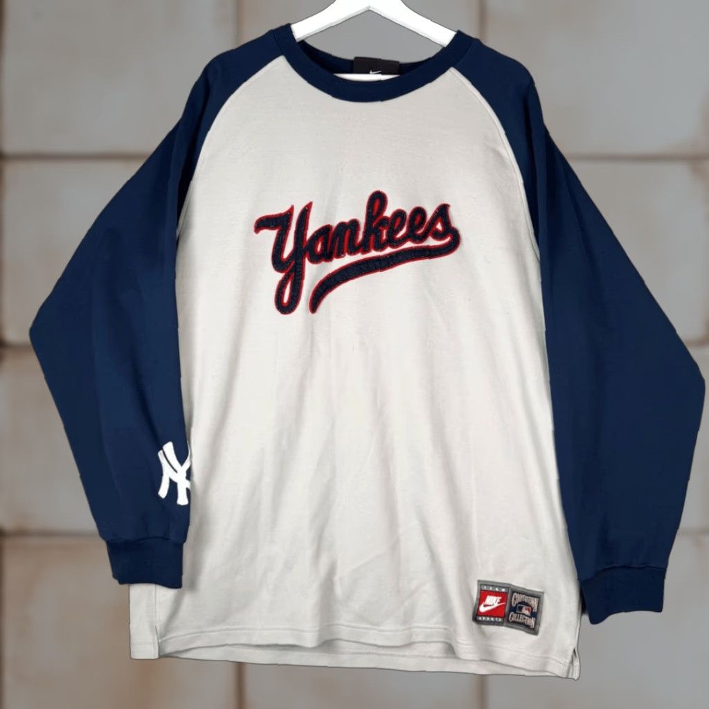 Nike Nike Pullover Baseball Shirt XL Men New York Yankees #23 Mattingly Blue White Multicolor Yankees Mens XL Size US XL / EU 56 / 4 - 1 Thumbnail