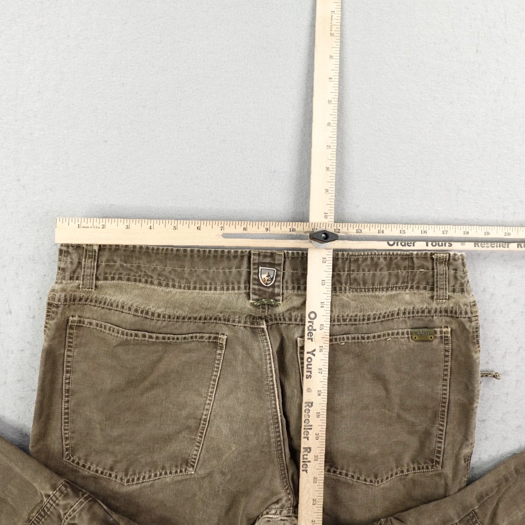 Vintage Kuhl Pants Mens 36x32 Brown Crag Series Canvas Utility Articulated Knee Outdoors Size US 36 / EU 52 - 7 Thumbnail