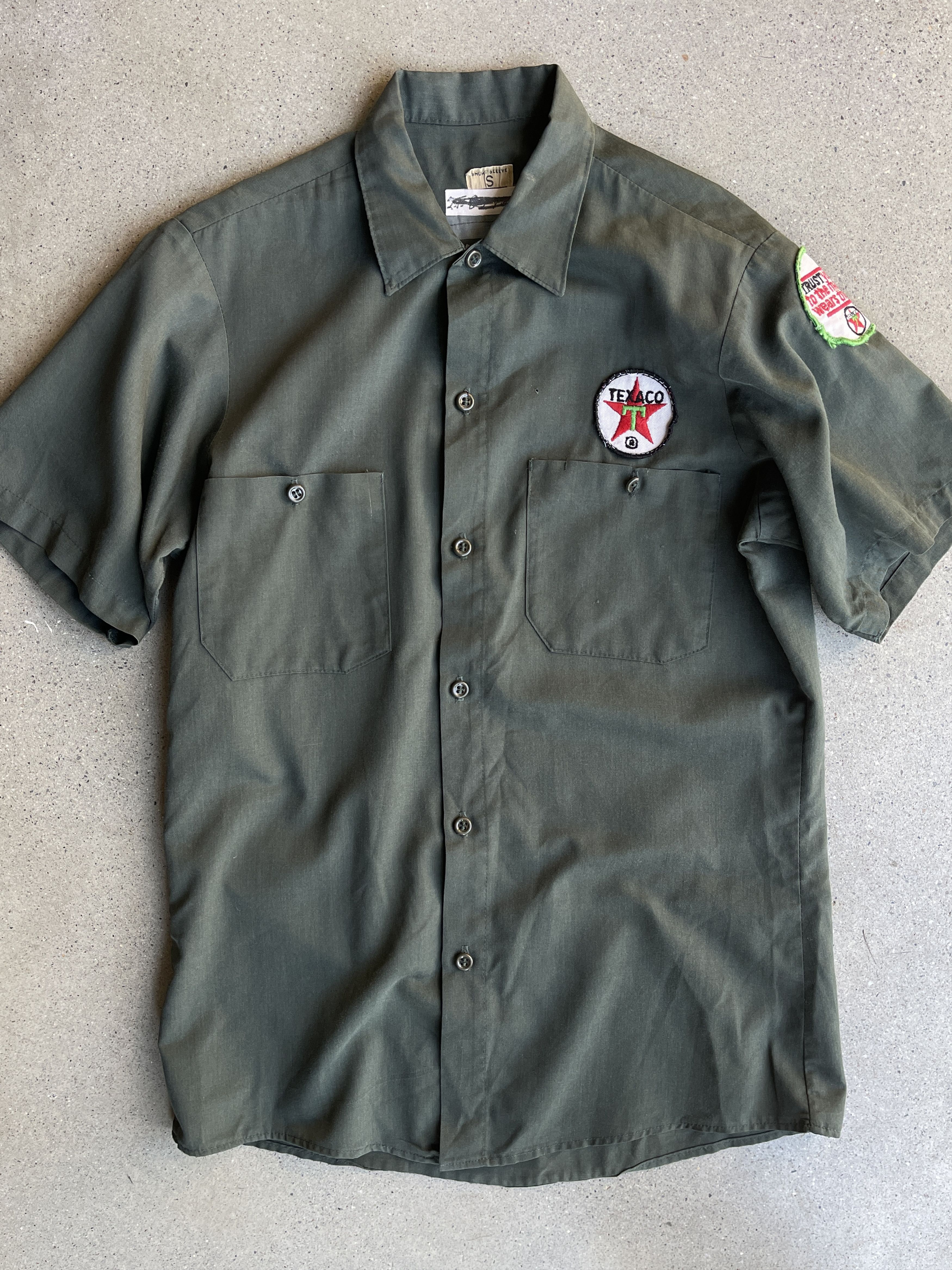 Vintage 1950's TEXACO WORK SHIRT Size US S / EU 44-46 / 1 - 1 Thumbnail
