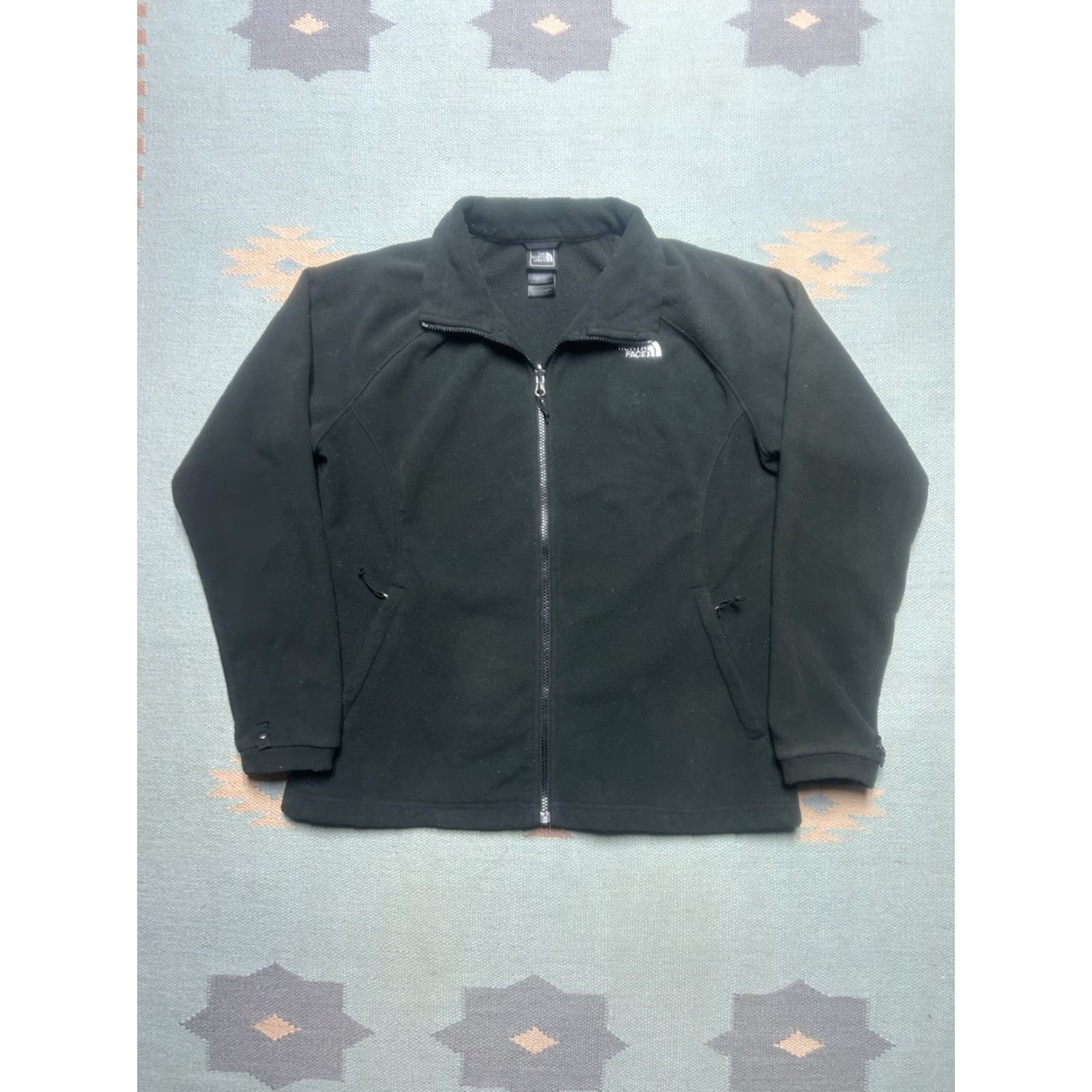 The North Face VINTAGE? The north face fleece jacket black polyester full zip TNF women’s large jacket Womens L Black Full Zip Fleece Polyester TNF Size L / US 10 / IT 46 - 2 Thumbnail