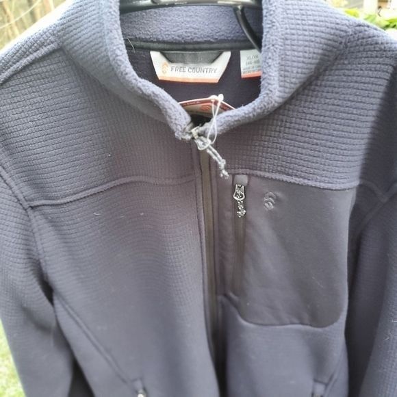 Free Country Free Country Dark Navy Grid Fleece Sz. XL Jacket Size US XL / EU 56 / 4 - 4 Thumbnail