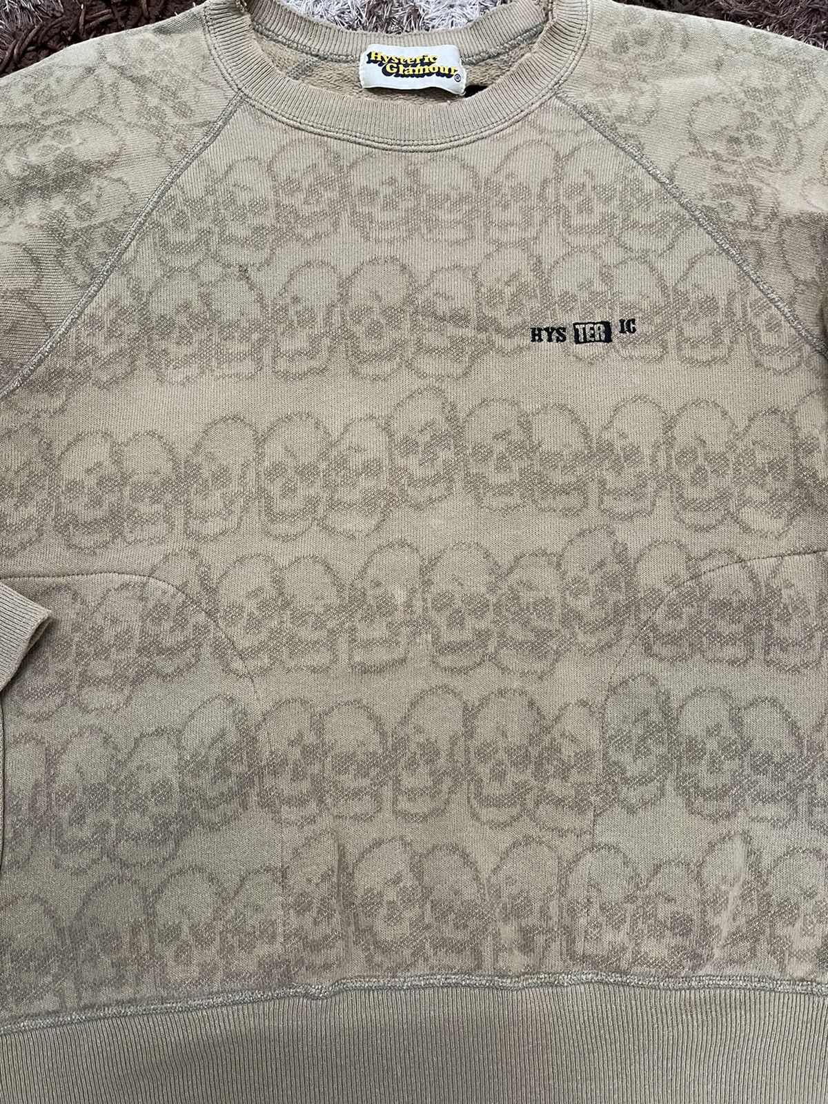 Hysteric Glamour × Japanese Brand × Vintage 🇯🇵HYSTERIC GLAMOUR SKULL ALL OVER PRINT EMBROIDERED VERY RARE Size ONE SIZE - 2 Thumbnail