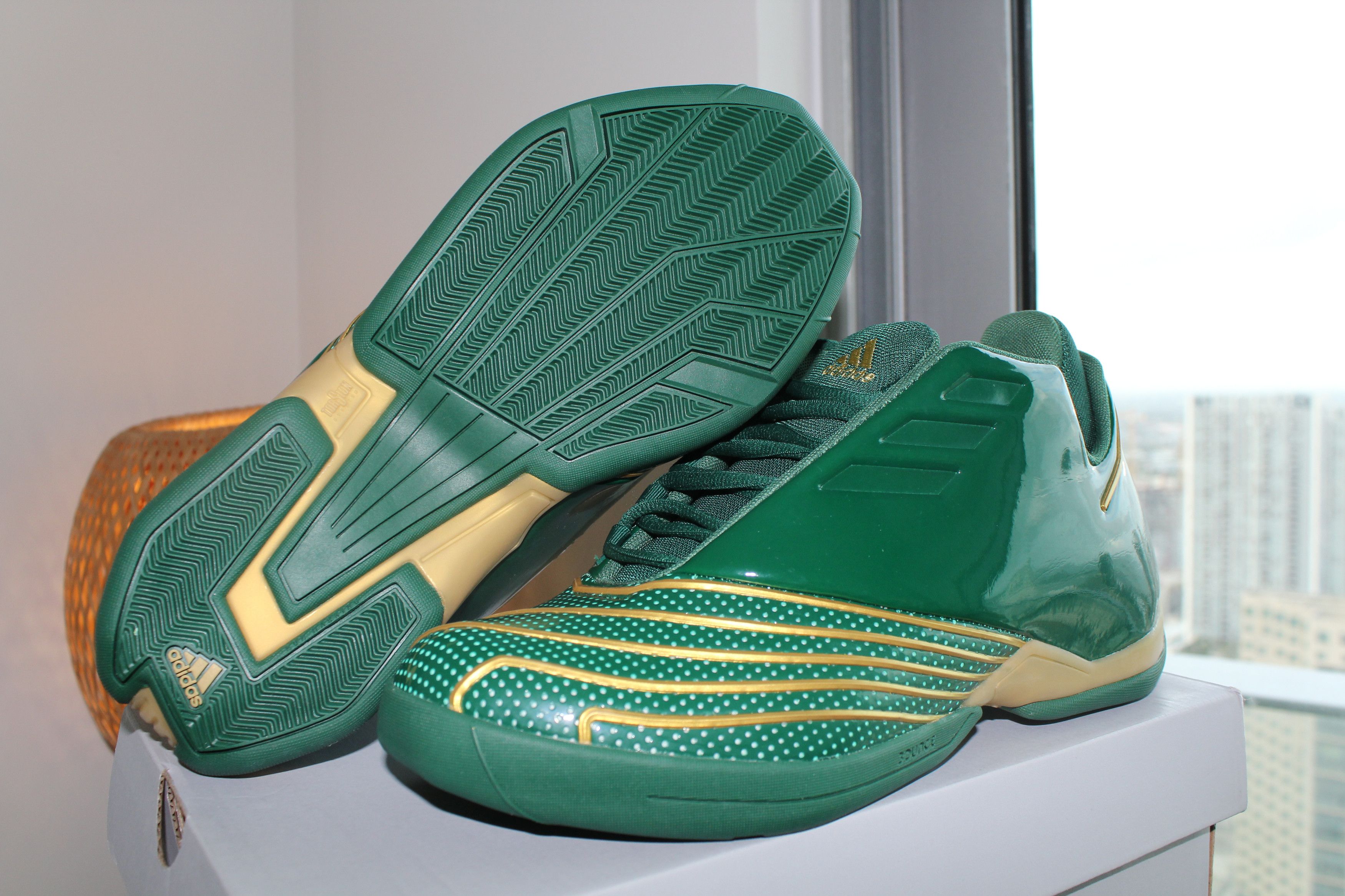Adidas Adidas T-Mac 2 Restomod Mid Green Gold Sneakers FY9931 Size US 7.5 / EU 40-41 - 1 Thumbnail