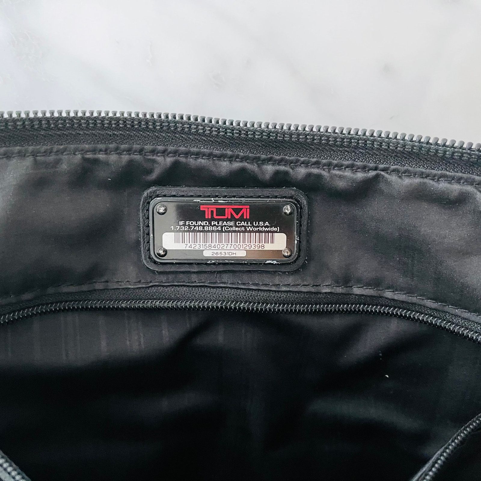 Tumi Tumi Alpha Organizer Brief Bag Black Ballistic Nylon Laptop Size ONE SIZE - 8 Thumbnail