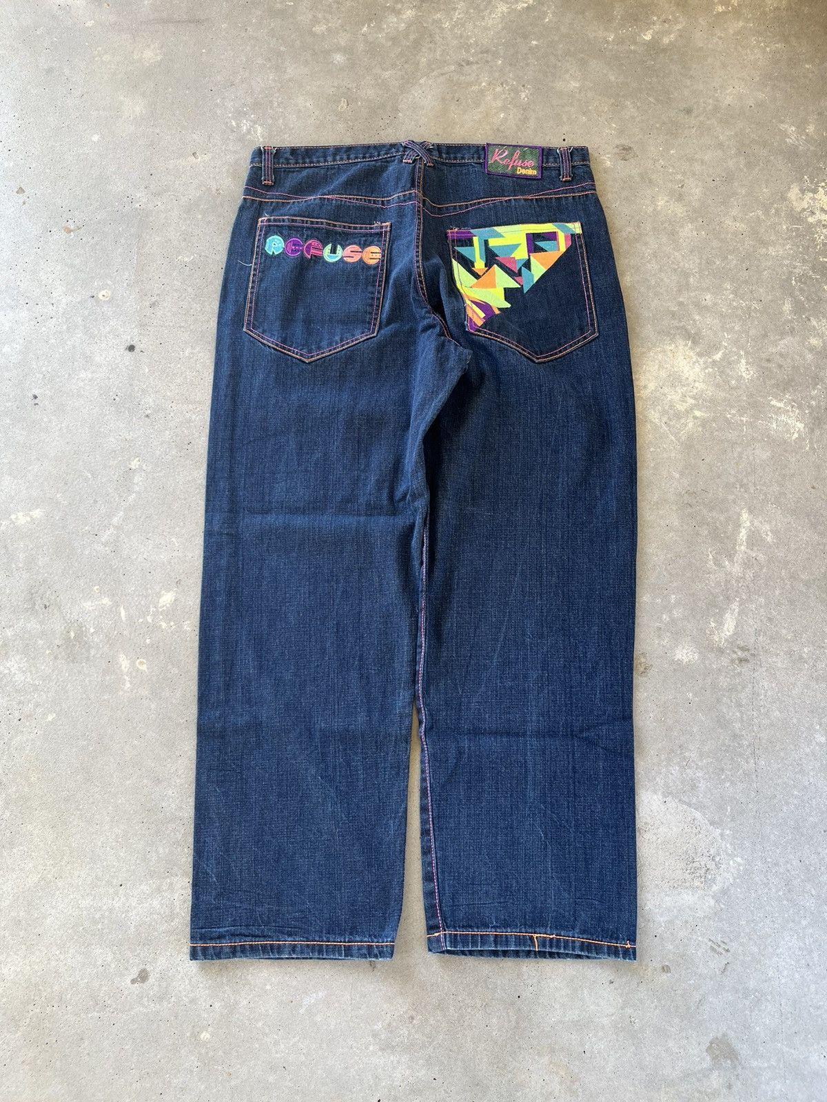 Coogi Vintage Y2K Refuse Denim Baggy Wide Leg Pants Size US 42 / EU 58 - 1 Thumbnail