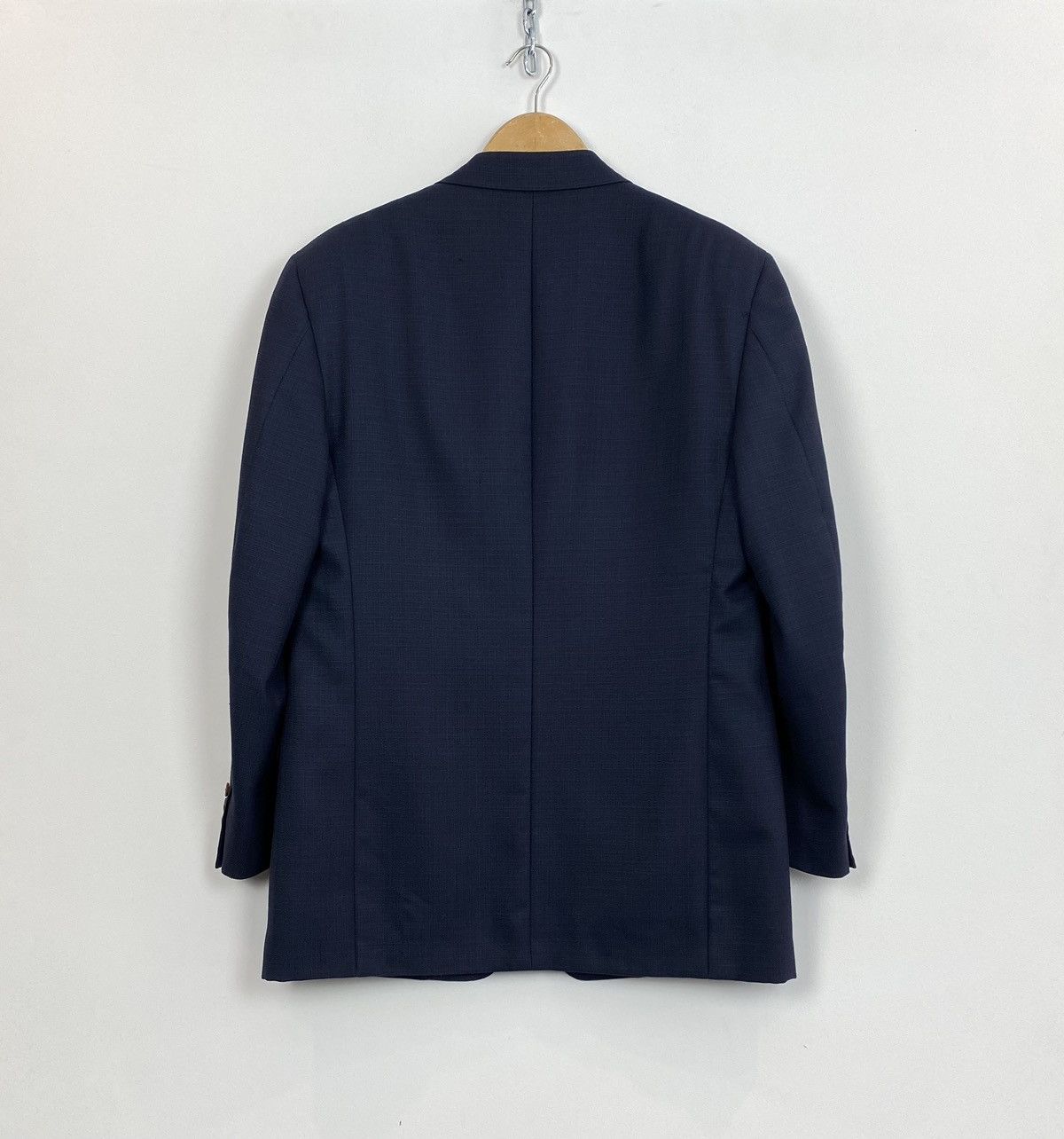 Designer Canali Pure Wool Two Buttons Blazer Jacket Men’s 56 Blue Size 54R - 13 Thumbnail