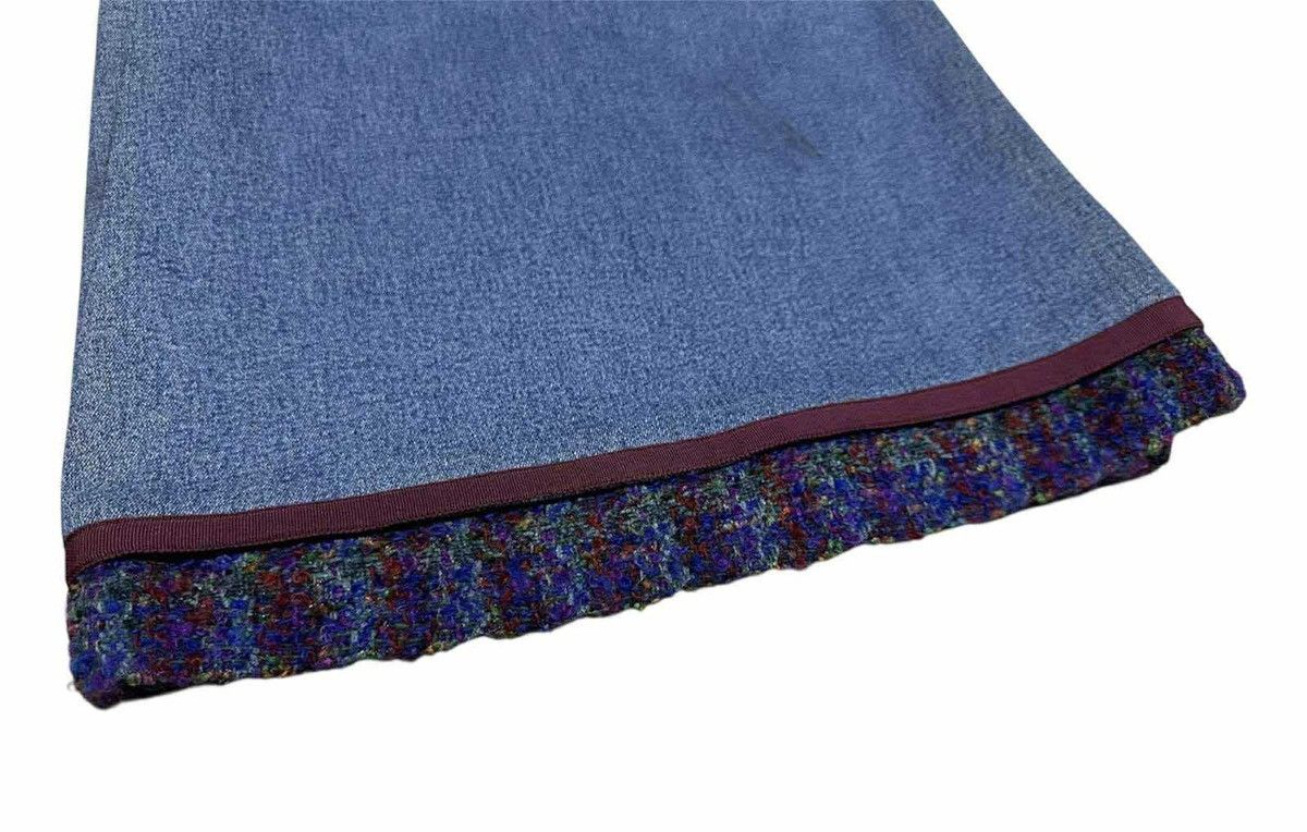 Chanel 🔥Rare Archived Vintage Chanel Denim Skirt Tweed 1991 Runway Size 25" / US 0 / IT 36 - 5 Thumbnail