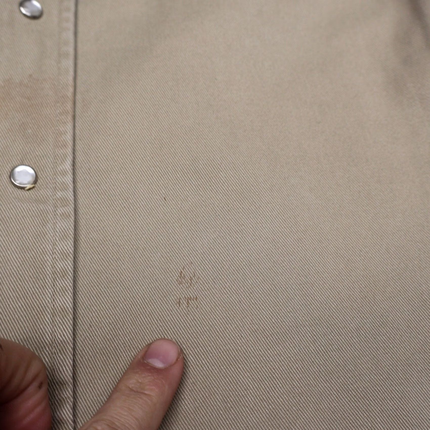 Carhartt Carhartt Shirt Mens XL 17.5 Cream Canvas Western Long Sleeve Rugged Snap Button-Up Twill Collar Pocket Casual Workwear Size US XL / EU 56 / 4 - 3 Thumbnail