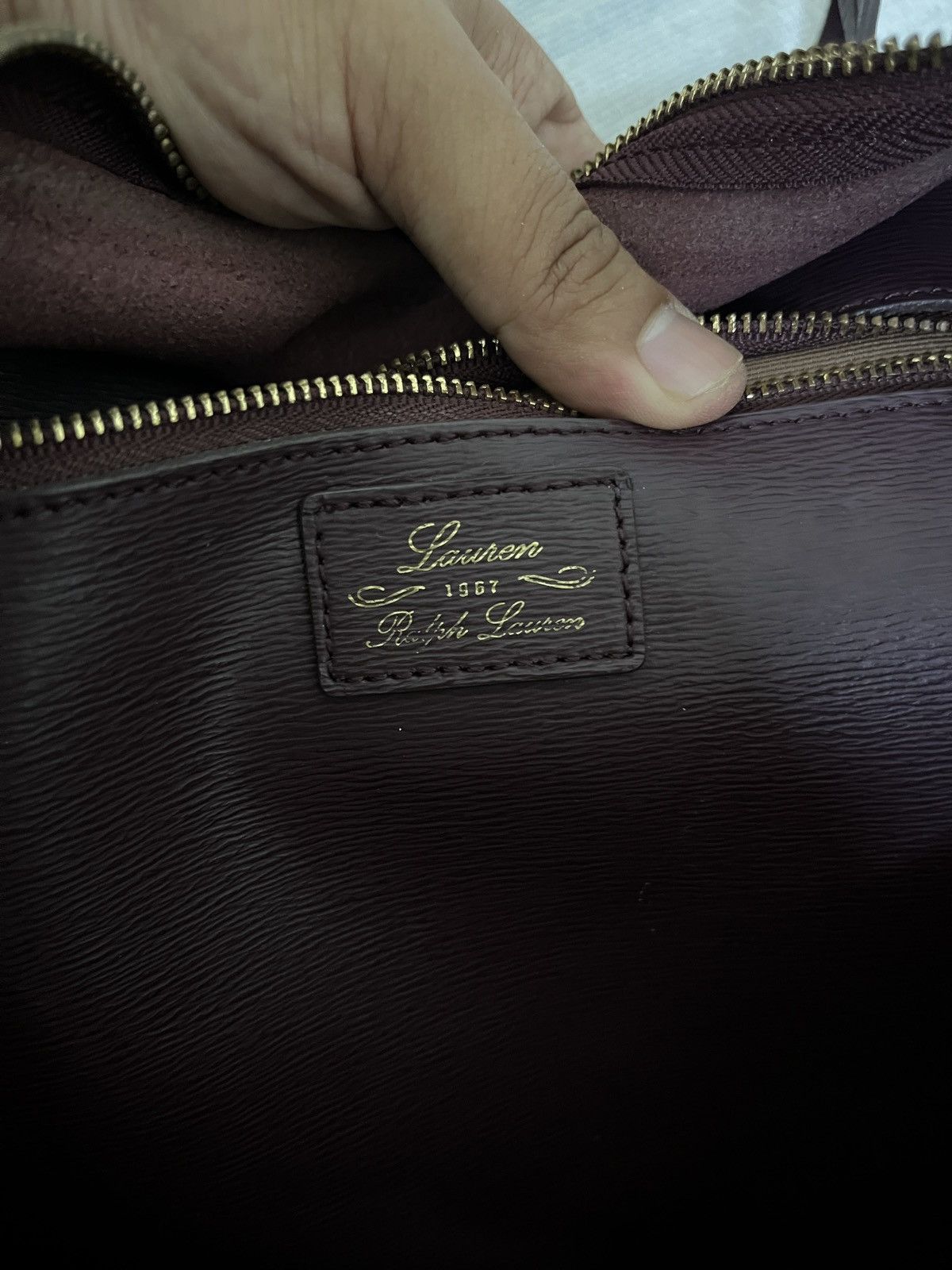 Lauren Ralph Lauren Lauren Ralph Lauren Cowhide Burgundy Size ONE SIZE - 6 Thumbnail