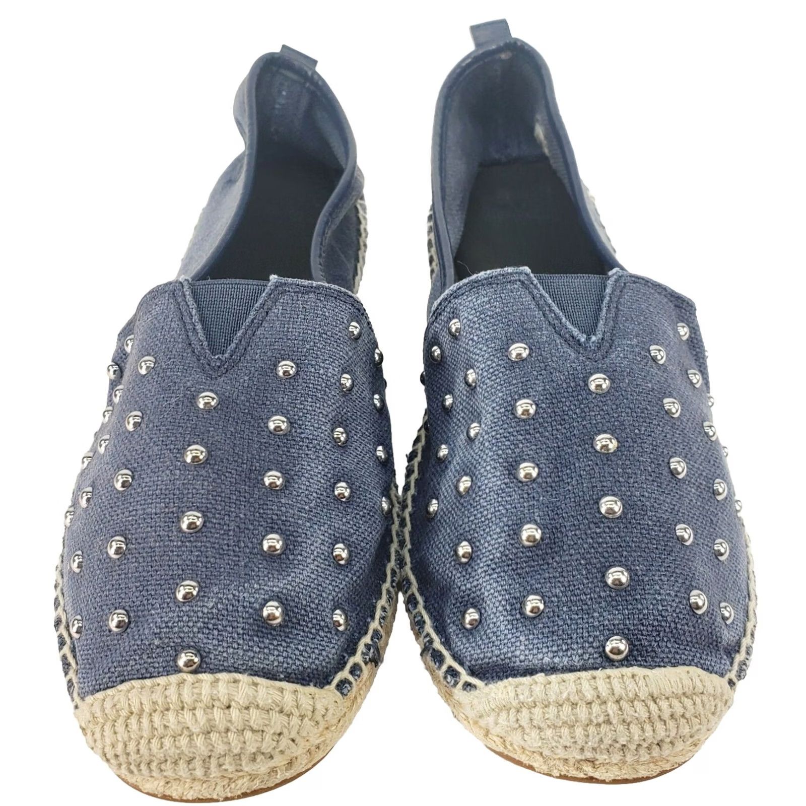 Michael Kors Michael Kors Women's Denim Espadrille Flats 6.5 Blue Denim Studded Flat Womens Size US 7 / IT 37 - 3 Thumbnail