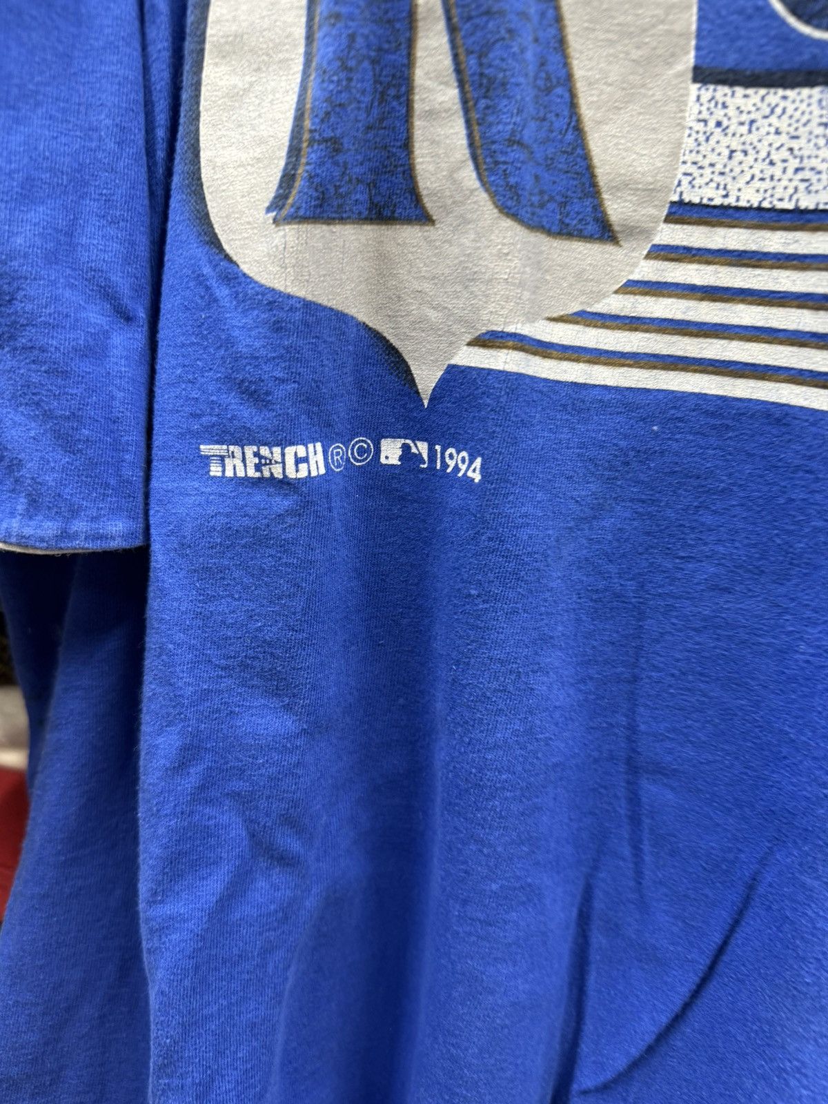 Vintage XL - Vintage 1994 90s Kansas City Royals Navy Grey Tshirt Size US XL / EU 56 / 4 - 2 Thumbnail