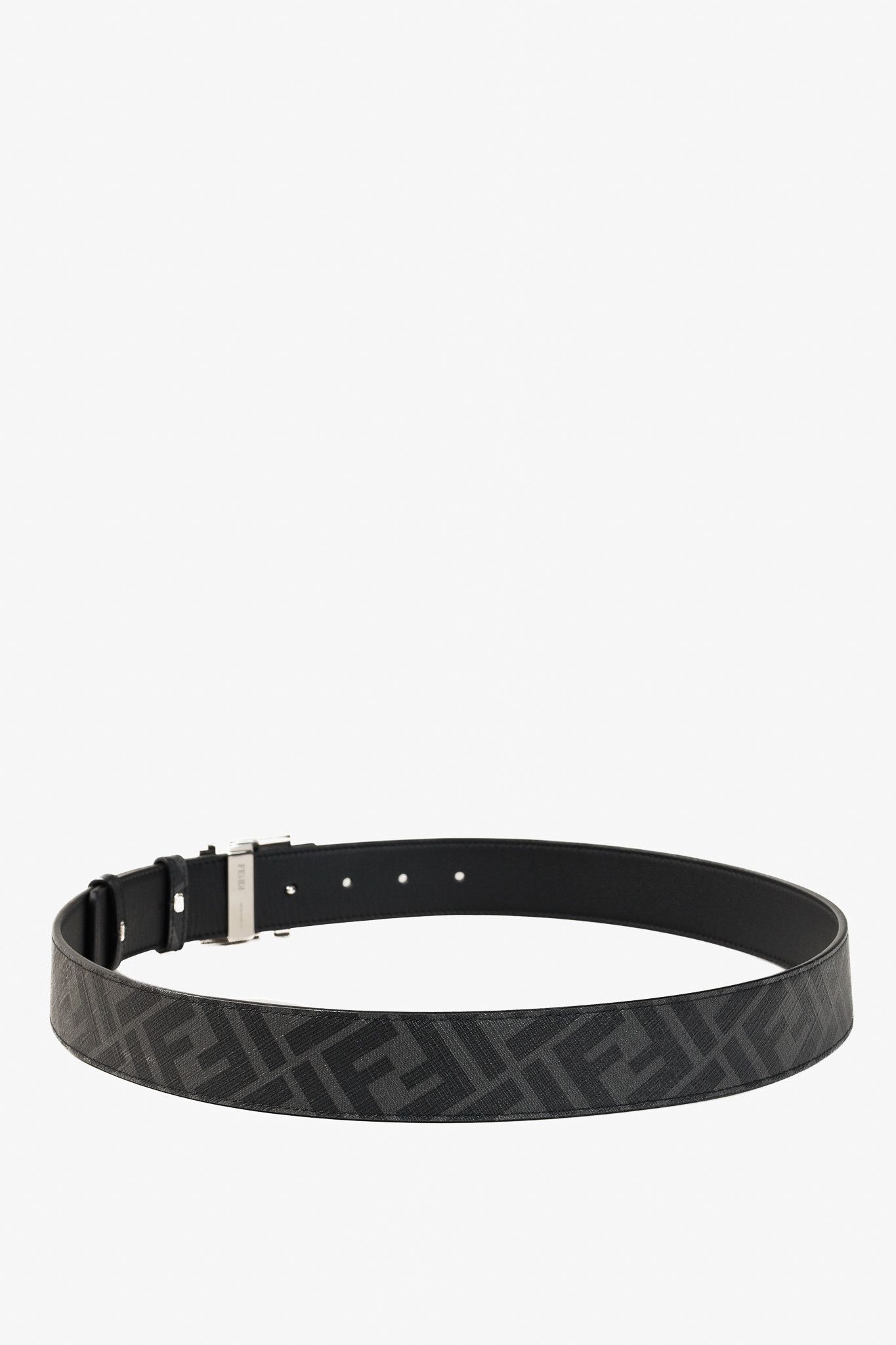 Fendi Fendi Reversible FF Leather Canvas Logo-Buckle Belt Size ONE SIZE - 2 Thumbnail