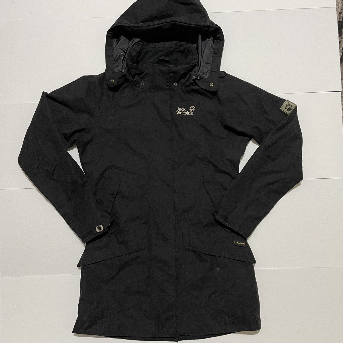 Jack Wolfskin Jack Wolfskin Black Women's Texapore Waterproof Coat Jacket Size S / US 4 / IT 40 - 1 Thumbnail