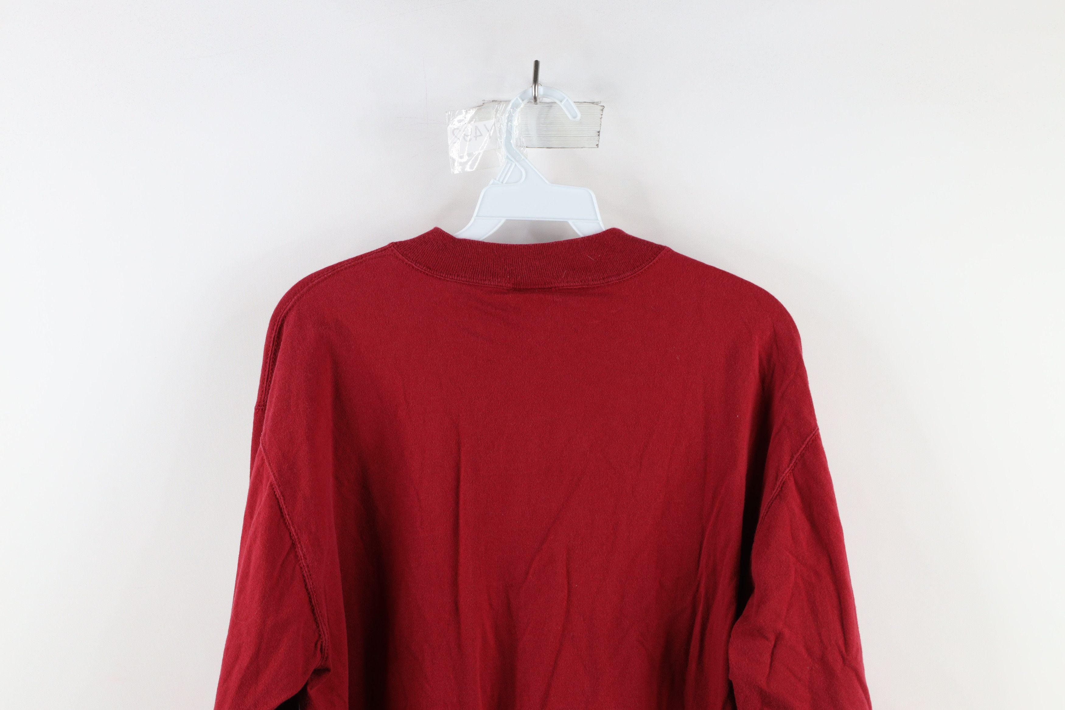 Russell Athletic Vintage 90s Russell Athletic Long Sleeve T-Shirt Red USA Size US M / EU 48-50 / 2 - 8 Thumbnail