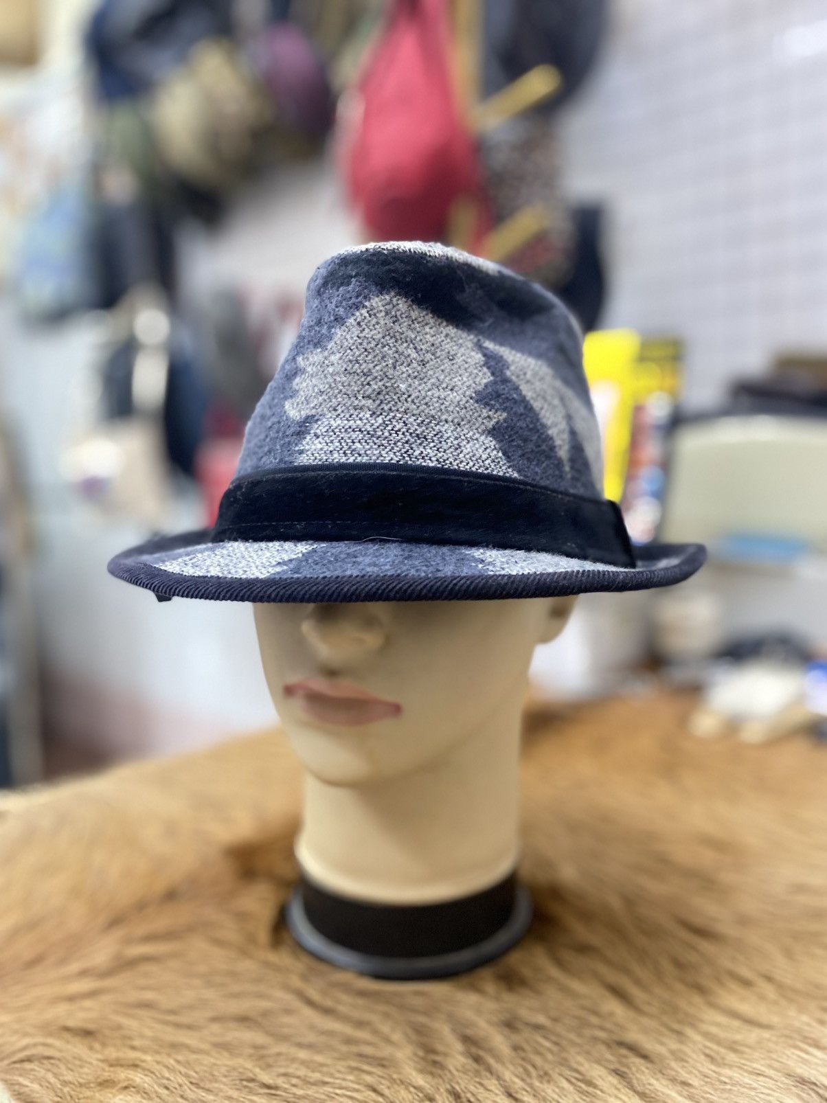 Other Vintage Classic Wool Pedora Hat Size ONE SIZE - 4 Thumbnail