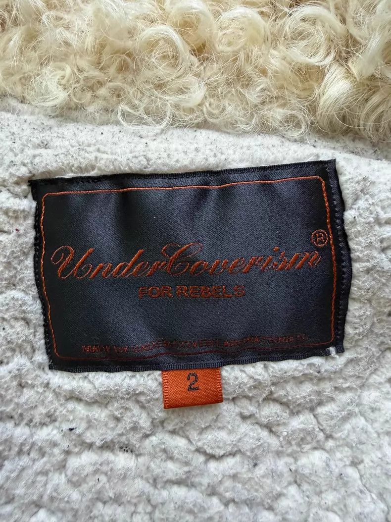 Undercover Undercover Lambhair Collar Leather Biker Jacket Size US M / EU 48-50 / 2 - 3 Thumbnail