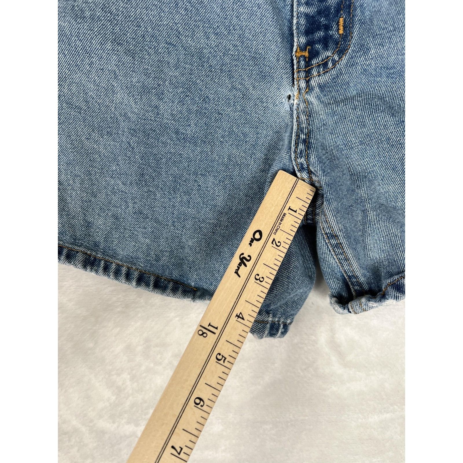 Polo Ralph Lauren Vintage Polo Jeans Ralph Lauren Shorts Women's 12 Blue Denim Size 30" / US 8 / IT 44 - 3 Thumbnail