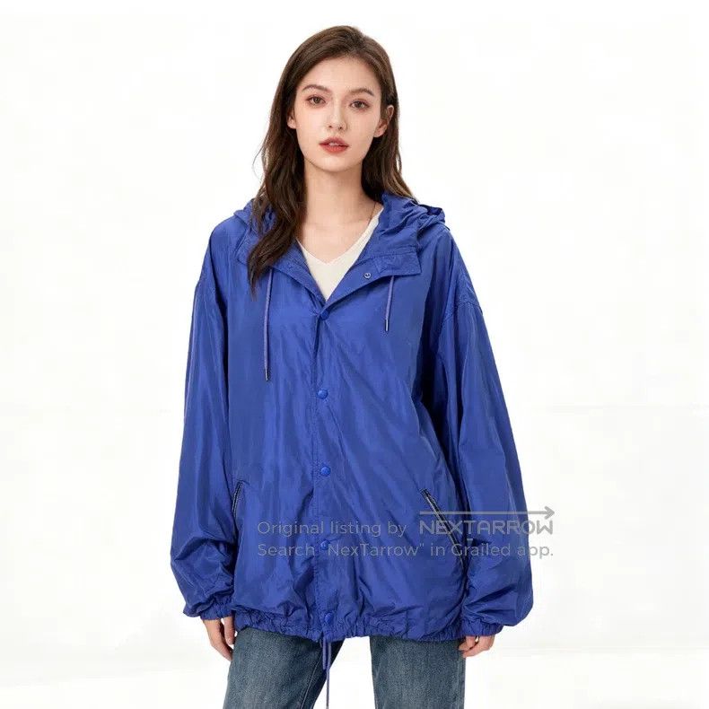 Balenciaga Balenciaga Dark Blue Waterproof Jacket Size US S / EU 44-46 / 1 - 3 Thumbnail