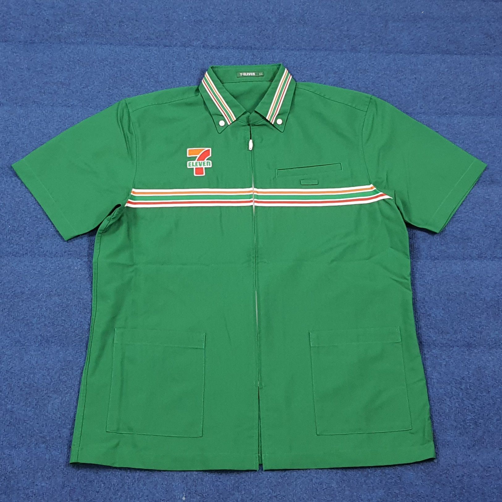 Japanese Brand VINTAGE Japanese 7-Eleven Employee Uniform Work Jacket E1A24 Size US L / EU 52-54 / 3 - 3 Thumbnail
