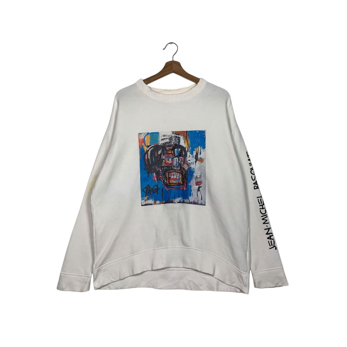 Jean-Michel Basquiat JEAN MICHEL BASQUIAT Art Big Logo Sweatshirts #1909-C83 Size US M / EU 48-50 / 2 - 1 Thumbnail