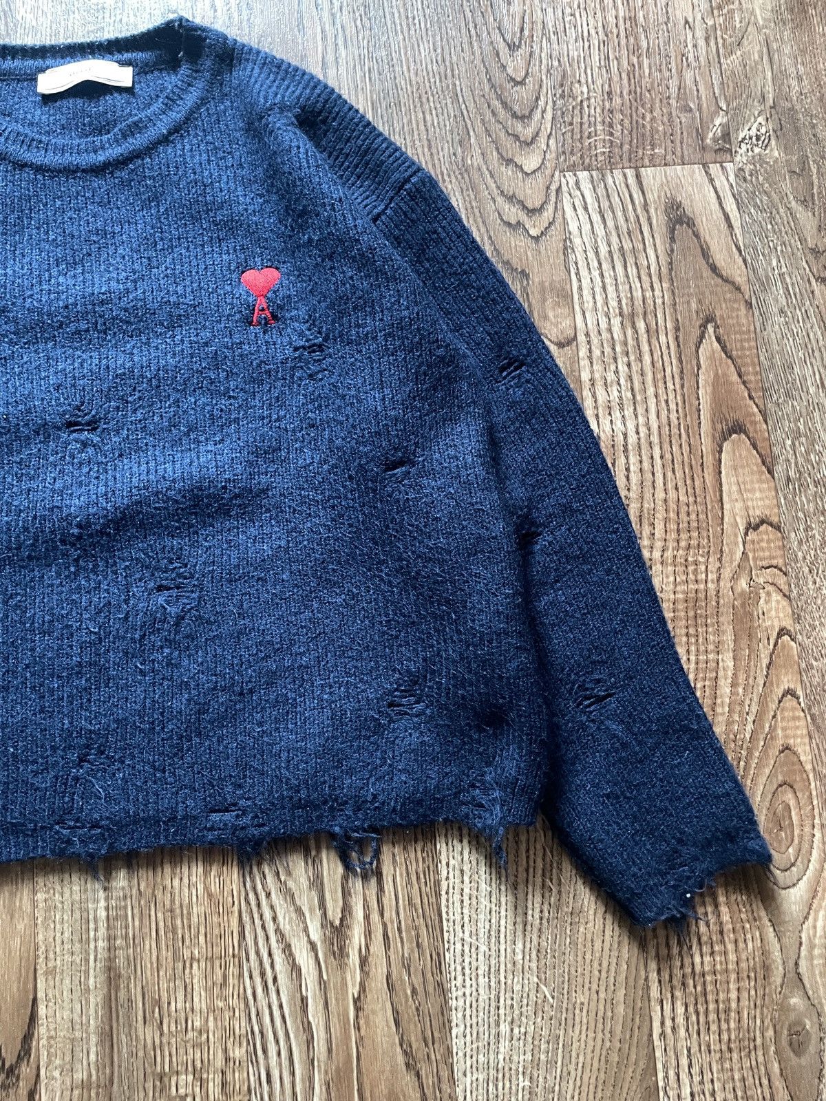 AMI AMI HEART ARCHIVE HEAVY KNITTED SWEATER Size S / US 4 / IT 40 - 3 Thumbnail