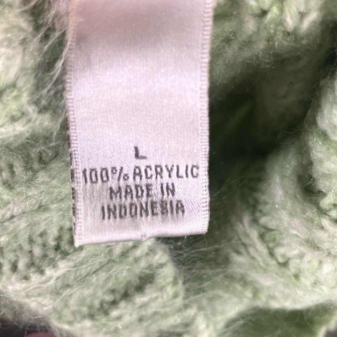 Vintage Fashion Bug Sweater Women's Large Turtleneck Ribbed Knit Cozy Green Classic Size L / US 10 / IT 46 - 7 Thumbnail