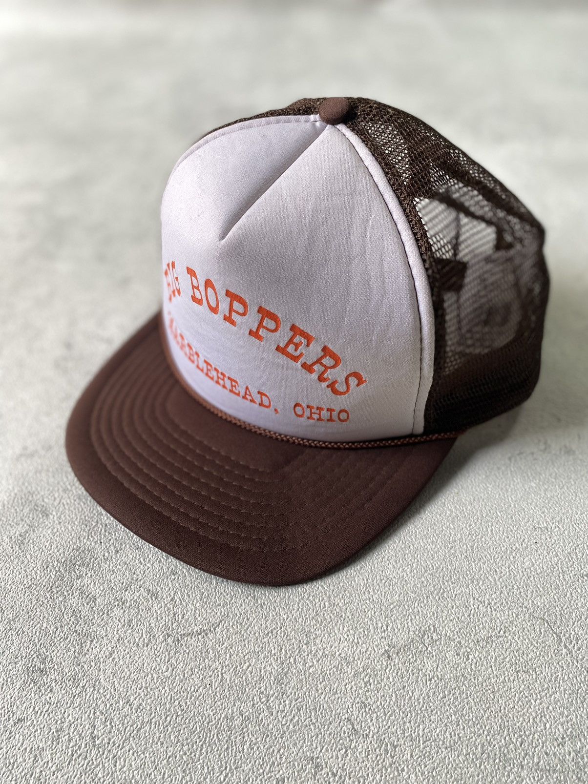 Japanese Brand × Vintage vintage 90’s Trucker hat Big boppers Brown Travis scott Size ONE SIZE - 7 Thumbnail