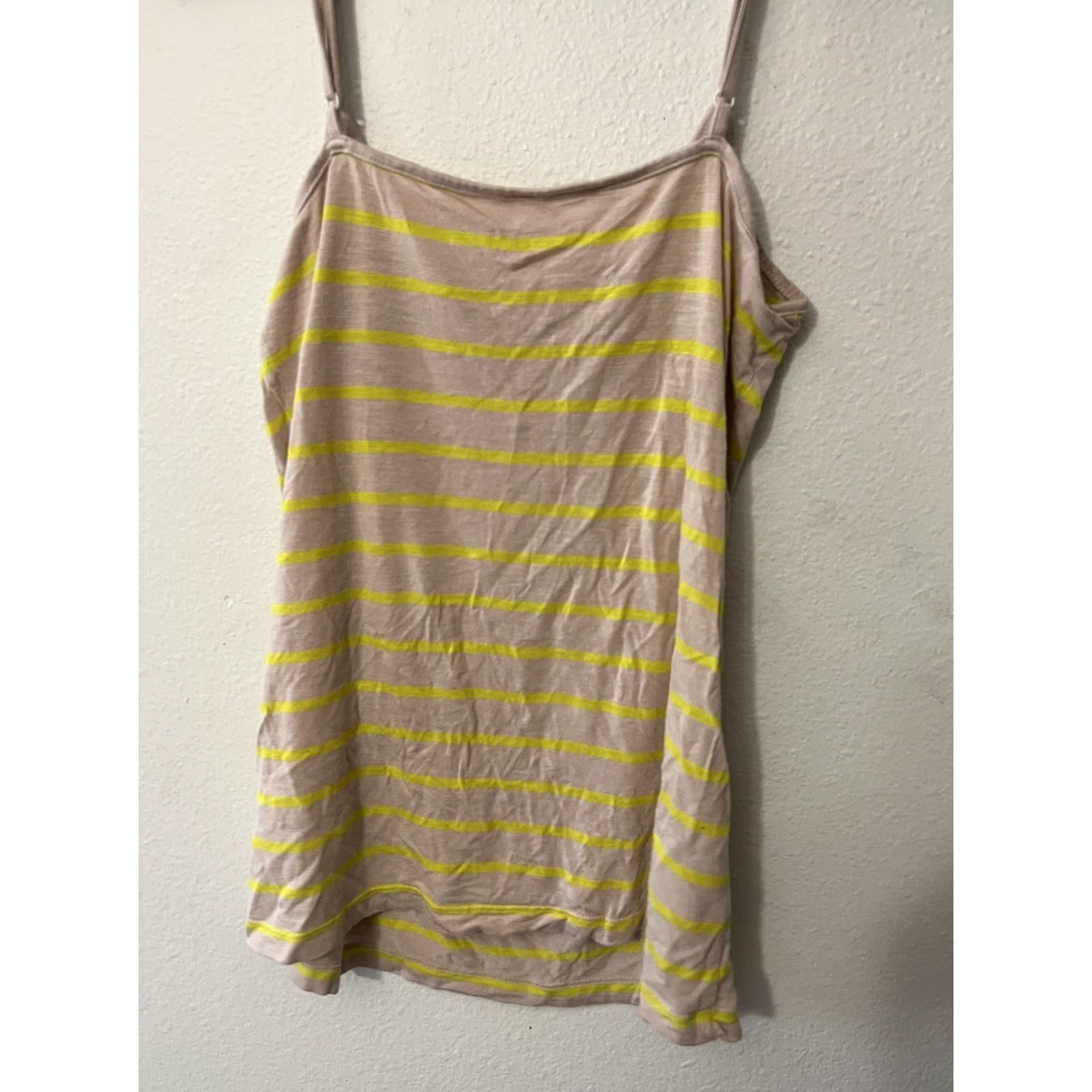 Ann Taylor VINTAGE Ann Taylor Striped Halter Tank Top Pink Yellow Size M Women Size M / US 6-8 / IT 42-44 - 4 Thumbnail