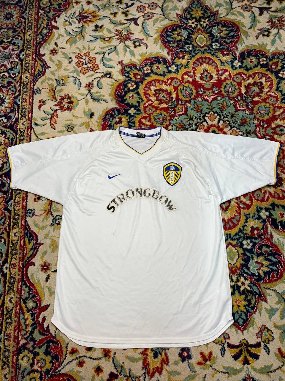 Nike LEEDS UNITED 2000 2002 HOME FOOTBALL SHIRT SOCCER JERSEY Size US L / EU 52-54 / 3 - 1 Thumbnail