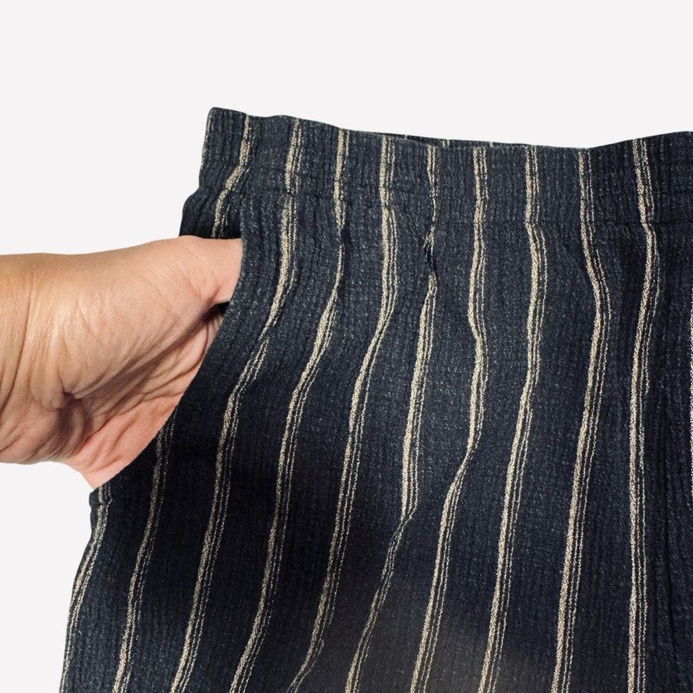 Jones New York Jones New York Linen Blend Textured Striped Pull On Pants S Size 32" / US 10 / IT 46 - 5 Thumbnail