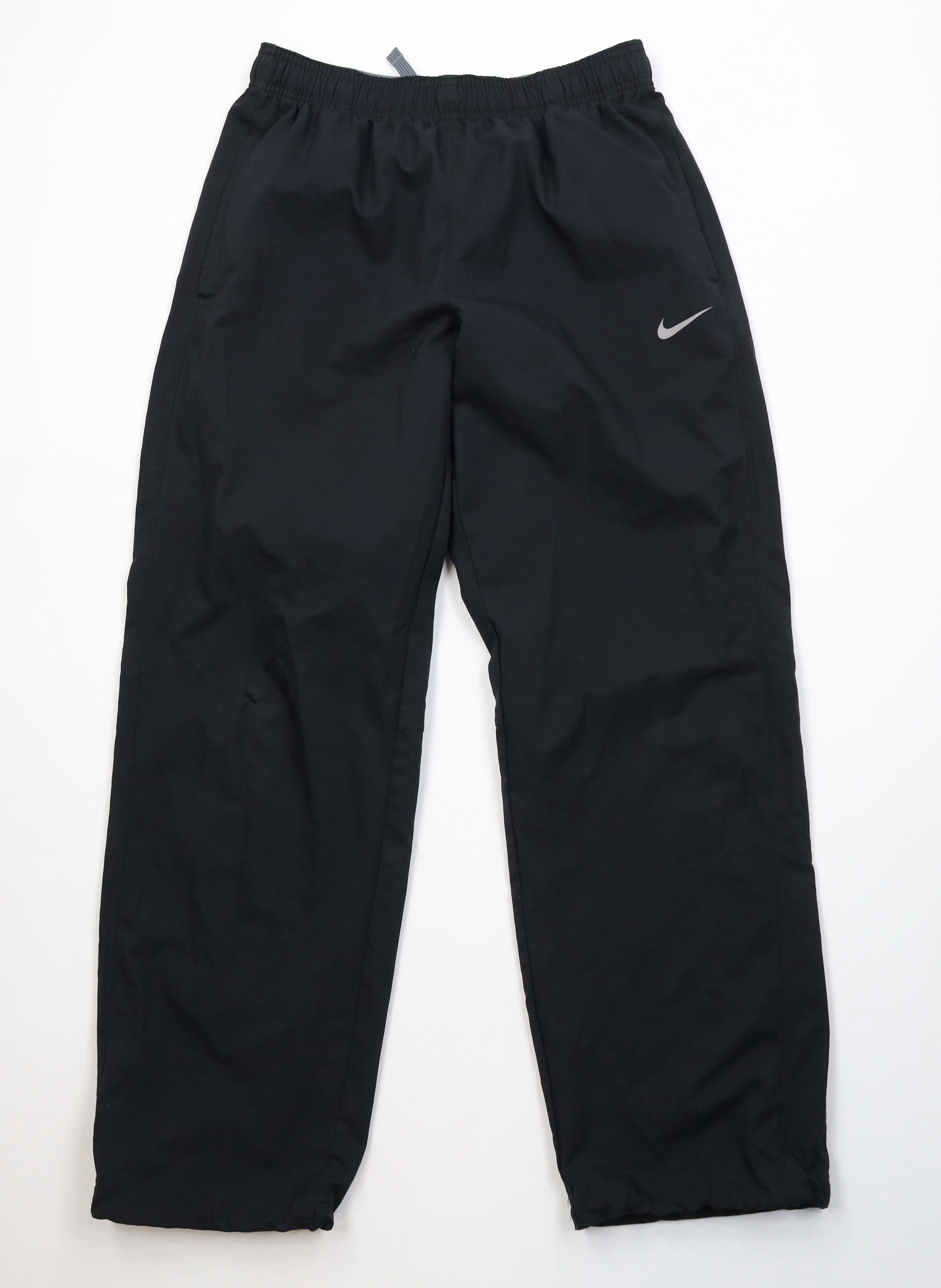 Nike Vintage Y2K Nike Distressed Wide Leg Pants Black Polyester Size US 34 / EU 50 - 1 Thumbnail