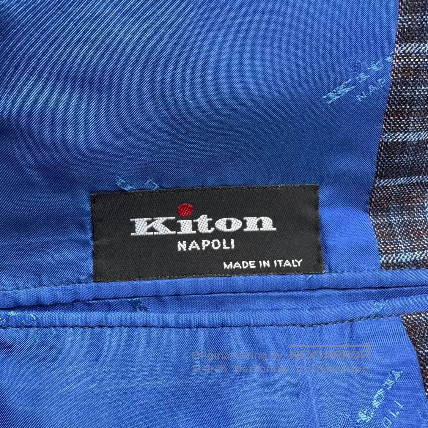 Kiton Kiton Plaid Wool Suit Jacket. Size US S / EU 44-46 / 1 - 2 Thumbnail