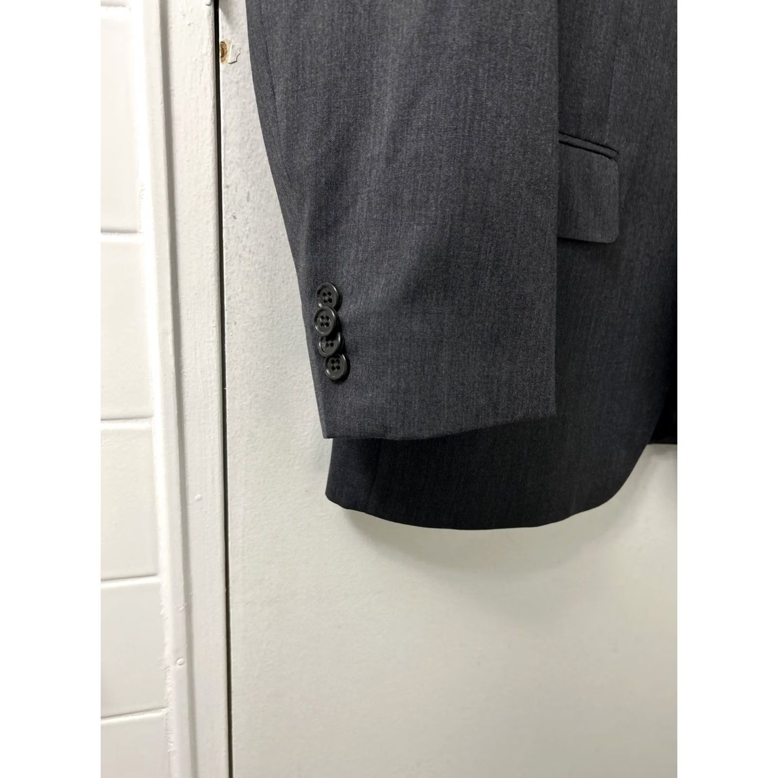 Michael Kors Michael Kors Blazer Mens Sz 42R Gray 100% Wool 2 Buttons Sport Jacket Size 42R - 6 Thumbnail