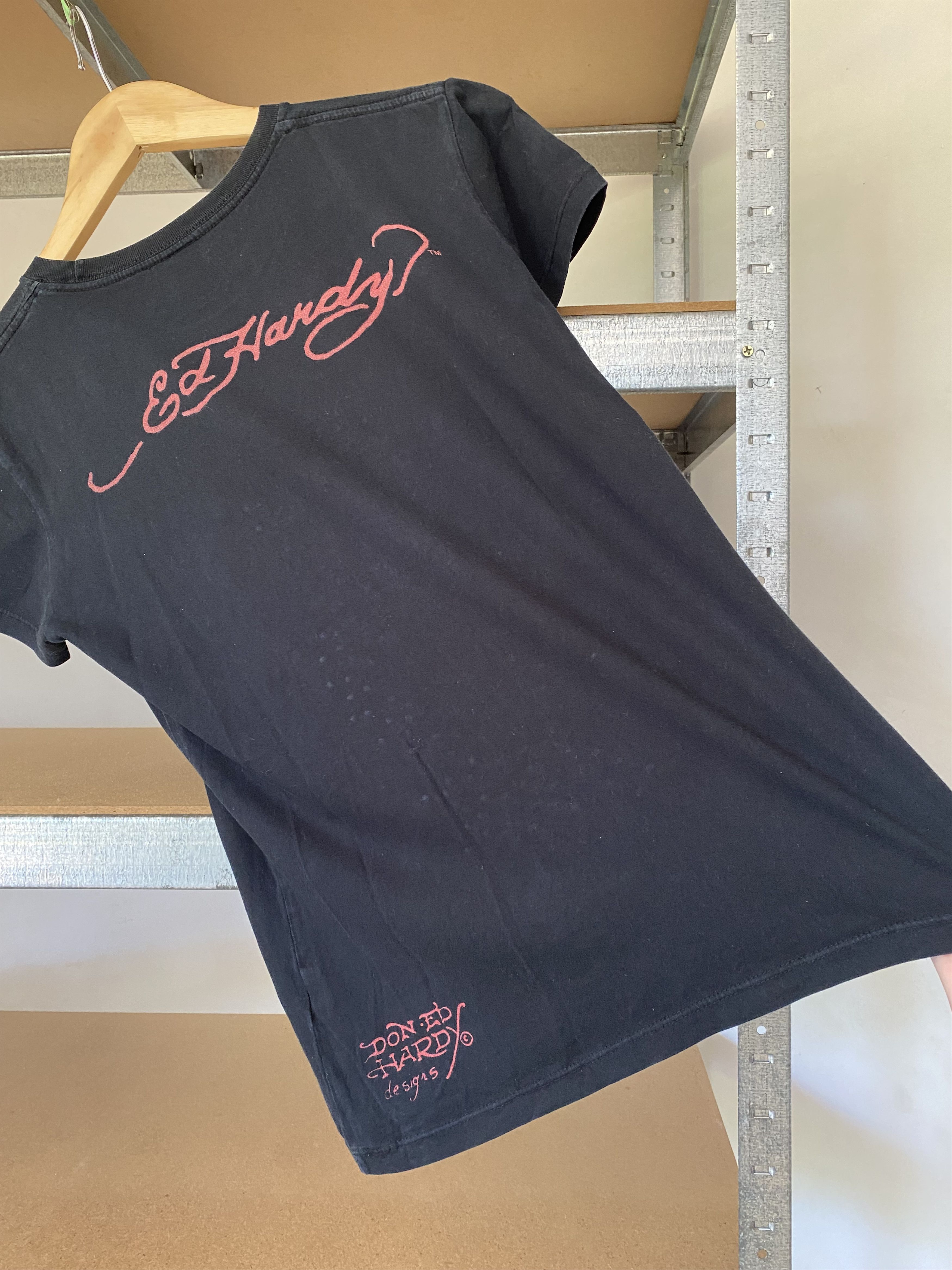Christian Audigier Ed Hardy Vintage Y2K Cristian Audigier Black Streetwear Tee Size M / US 6-8 / IT 42-44 - 9 Thumbnail