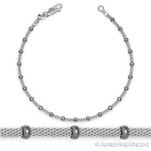 Other Bead & Mesh Chain Bracelet in .925 Sterling Silver Size ONE SIZE - 1 Preview