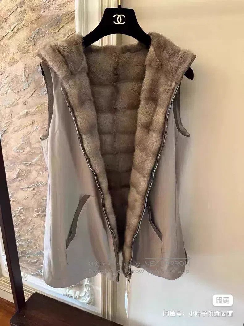 Loro Piana Loro Piana Mink Fur Double-Sided Vest Size L / US 10 / IT 46 - 3 Thumbnail