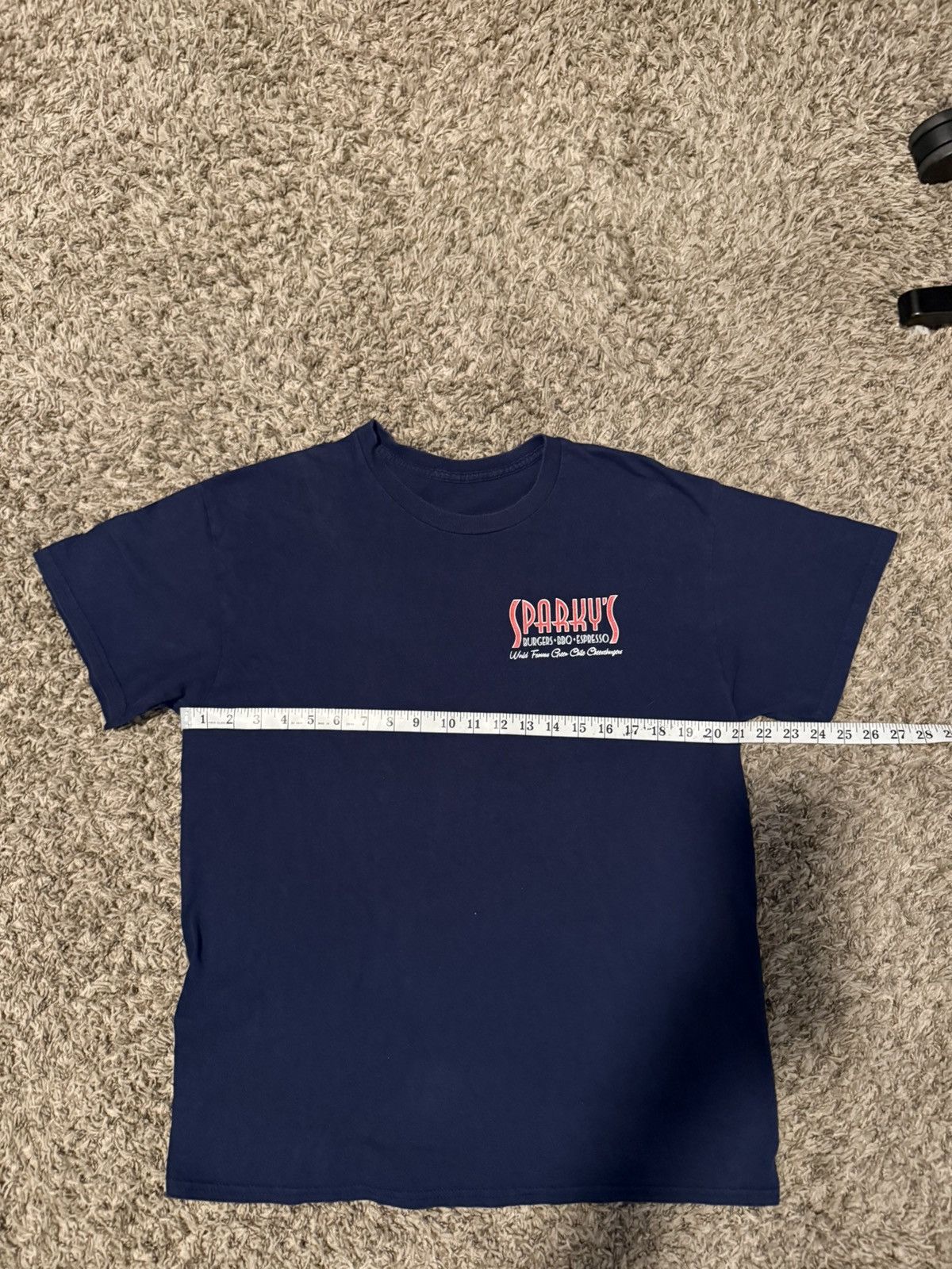 Gildan Navy and red Sparkys Tee. Size US M / EU 48-50 / 2 - 2 Thumbnail