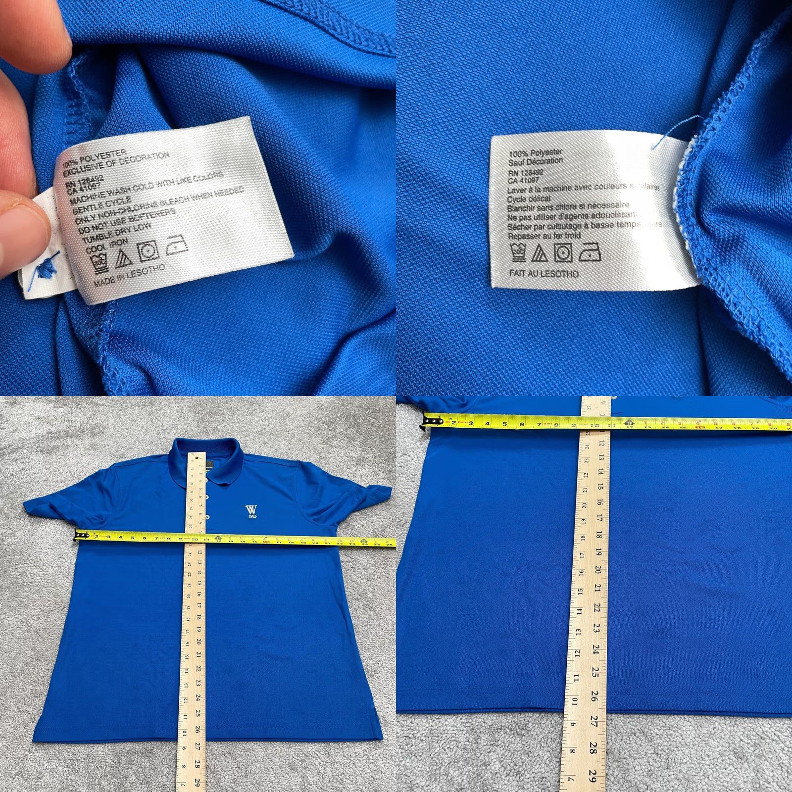 Vintage Greg Norman Polo Shirt Mens Medium Blue Short Sleeve Button Collar Sports Activewear Shirt Size US M / EU 48-50 / 2 - 8 Thumbnail