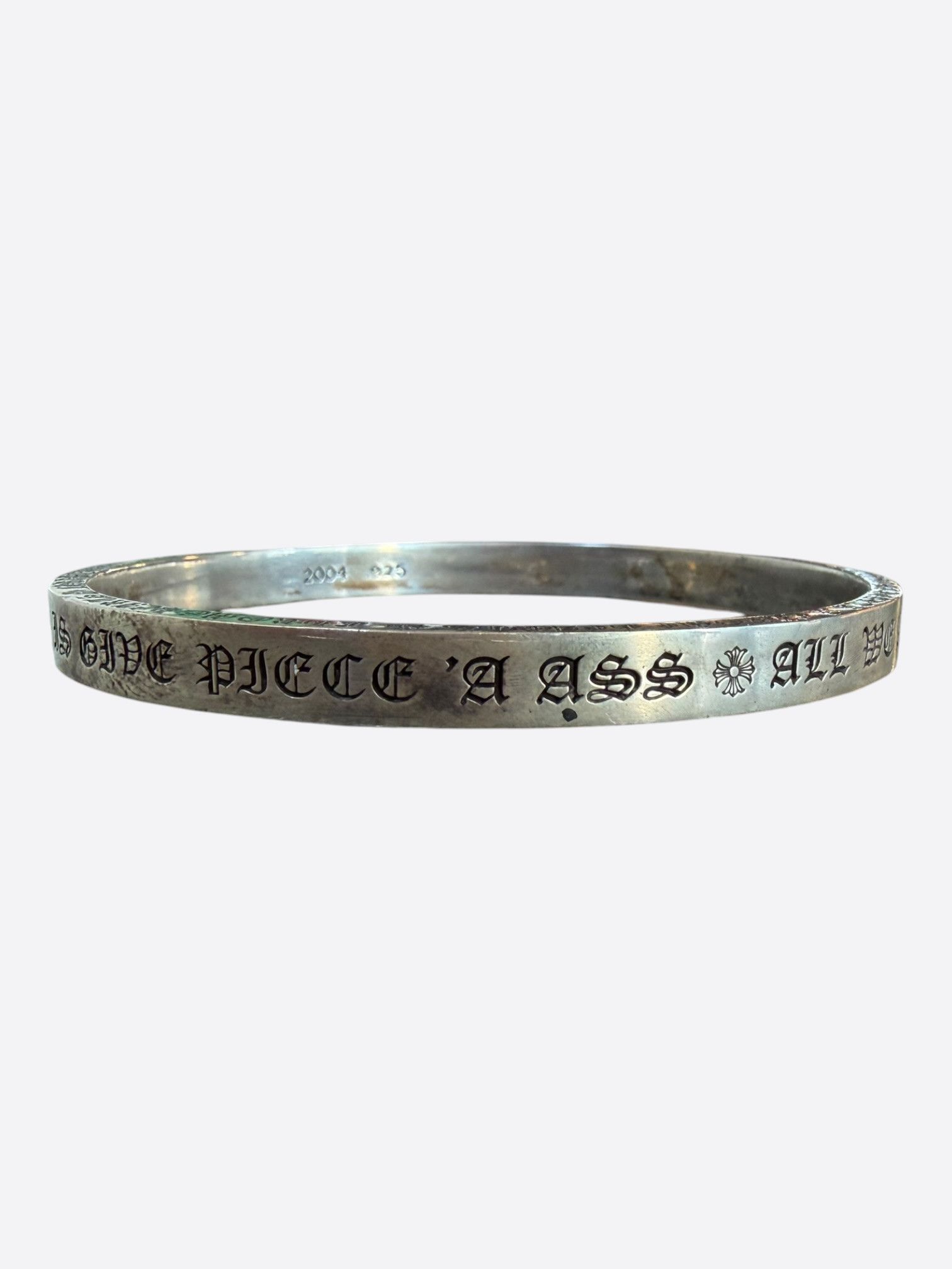 Chrome Hearts Chrome Hearts Silver Spacer Bangle Bracelet Size ONE SIZE - 1 Thumbnail
