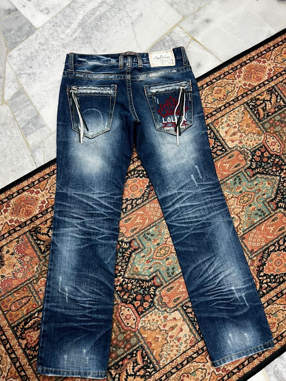 If Six Was Nine × Japanese Brand Rare 🔥 Yoshitomo Nara x Lolita Jeans Size US 35 - 4 Thumbnail