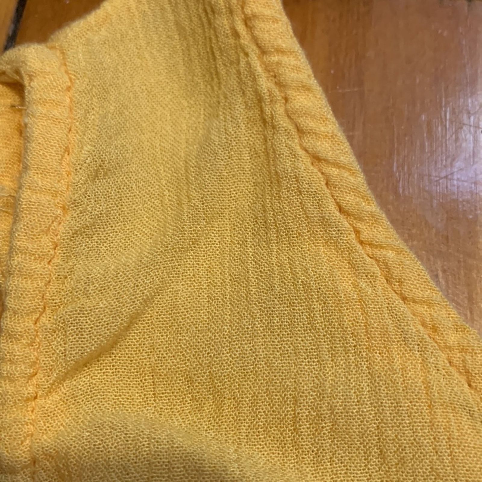Vintage Goa India Yellow Gauzy Overalls Size 34" / US 12 / IT 48 - 14 Thumbnail