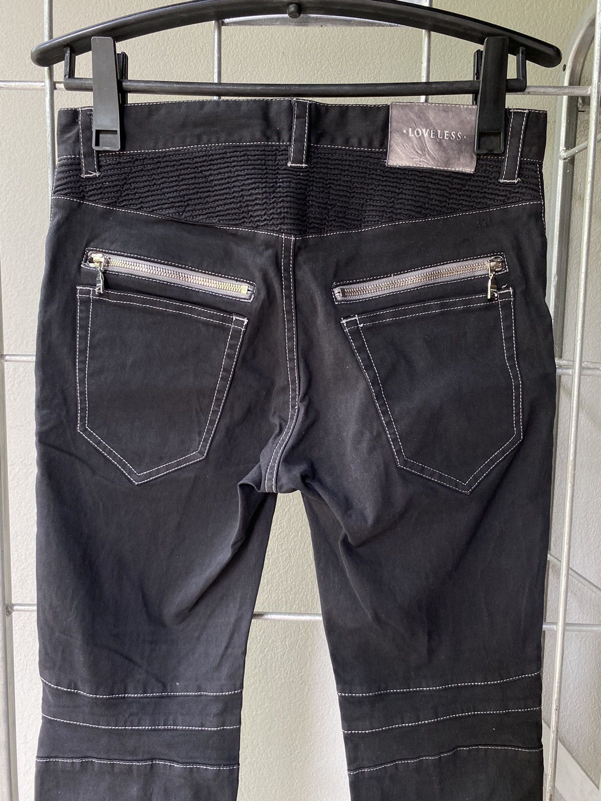Loveless × Number (N)ine LOVELESS black biker pants Size US 31 - 13 Thumbnail