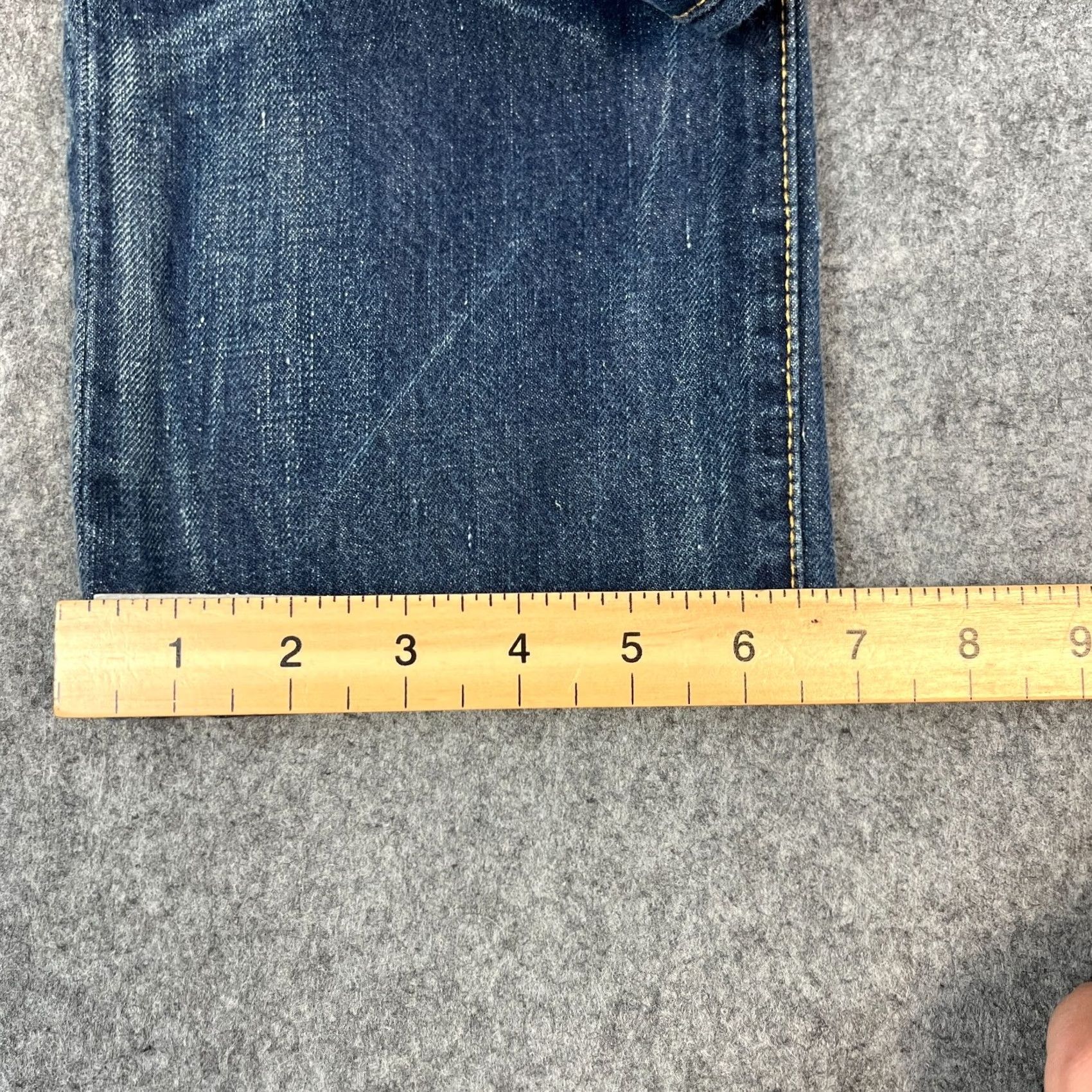 Polo Ralph Lauren Polo Ralph Lauren Jeans Tapered 34 30 Dark Wash Blue Whiskering Honeycomb Men Jeans Size US S / EU 44-46 / 1 - 3 Thumbnail