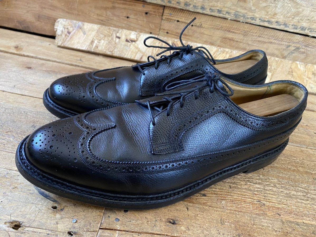 Florsheim × Vintage Vintage pebble grain wingtip oxford leather shoes 12C Size US 12 / EU 45 - 4 Thumbnail