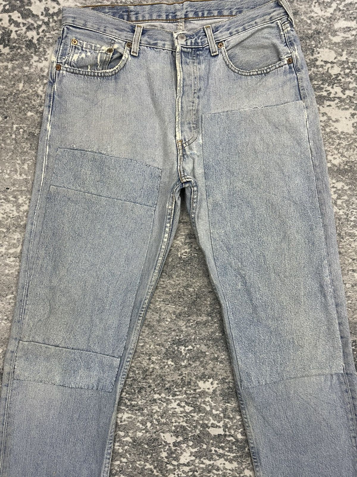 Levi's Vintage 80s Levis 501 Distressed Denim Size US 33 - 3 Thumbnail