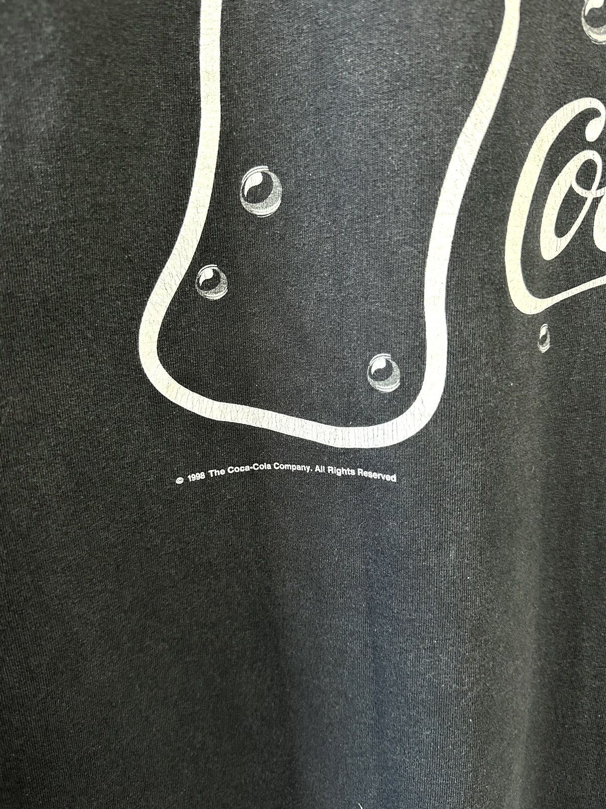 Coca Cola Vintage Coca-Cola Atlanta 1998 Printed Black T-shirt Size US XL / EU 56 / 4 - 7 Thumbnail