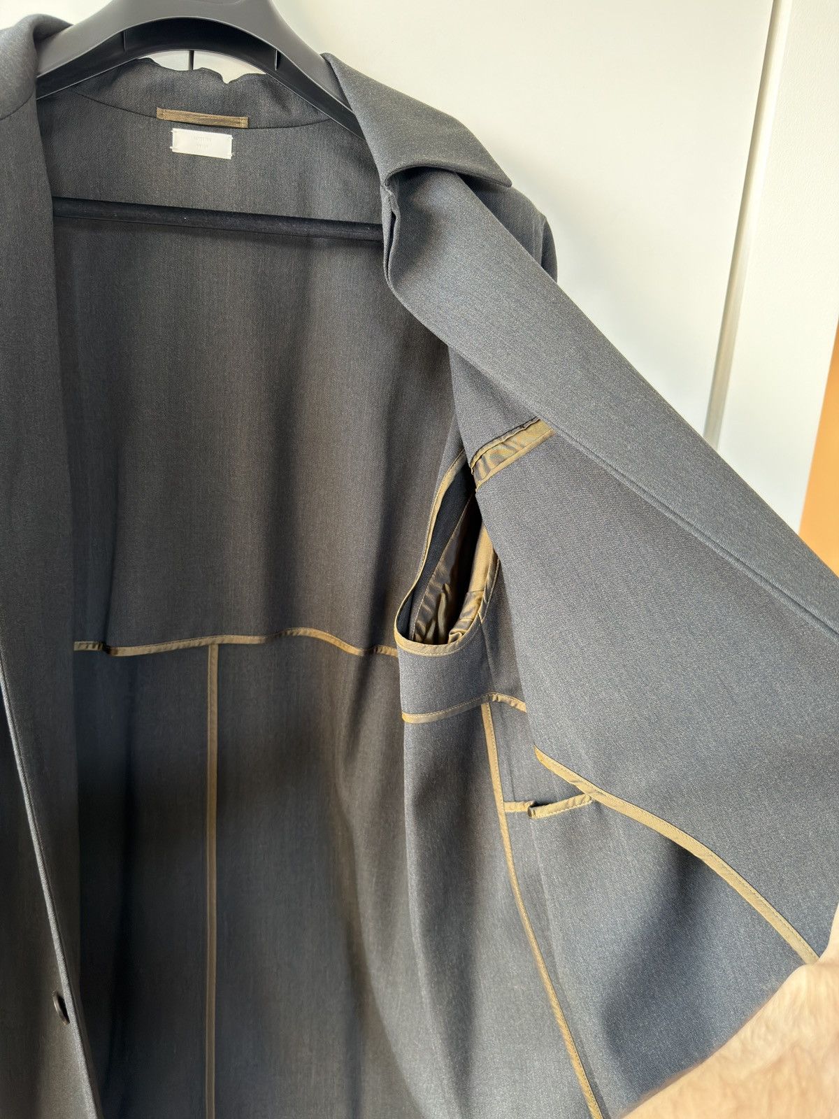 Ermenegildo Zegna × Fear of God Oversized Wool Trench Coat Anthracite 50 Size US L / EU 52-54 / 3 - 18 Thumbnail