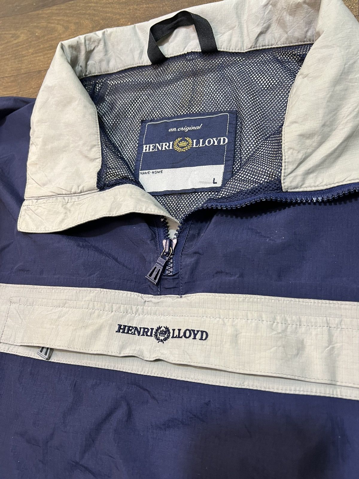 Henri Lloyd Henri Lloyd Vintage Navy Pullover Windbreaker Sailing Jacket Size US L / EU 52-54 / 3 - 3 Thumbnail